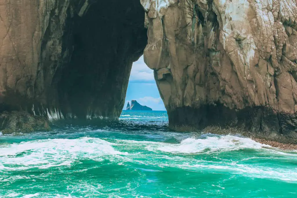 Kicker Rock Through Darwin's Window