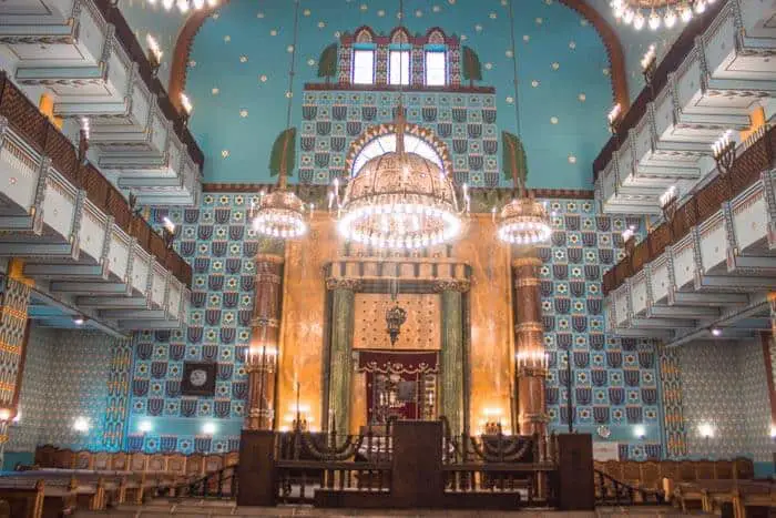 Interior of the Kazinczy Street Synagogue