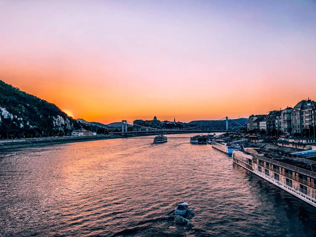 sunset from the green bridge