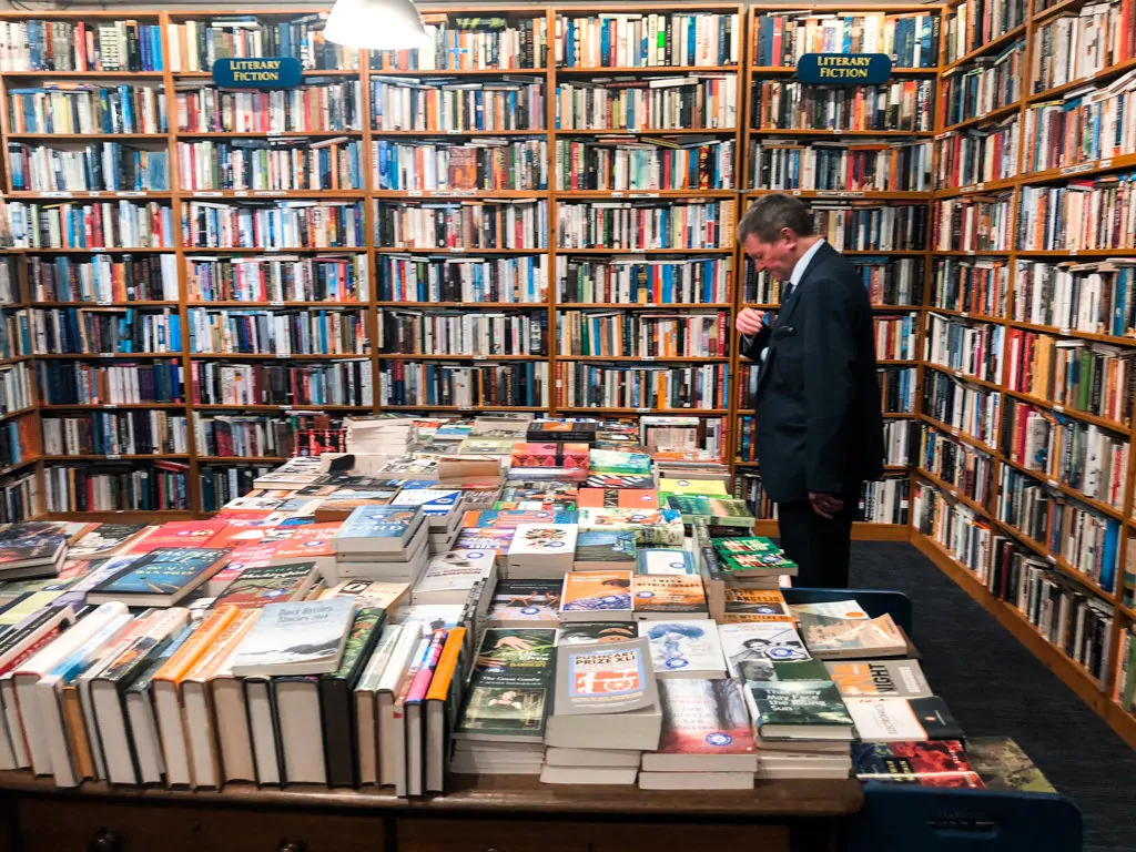 One of the 5 rooms filled with books at Charlie Byrne Bookstore