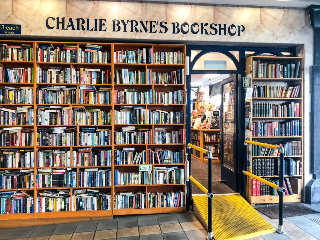 Entrance to Charlie Byrne Bookstore