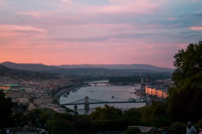 Sunset from Gellert Hill