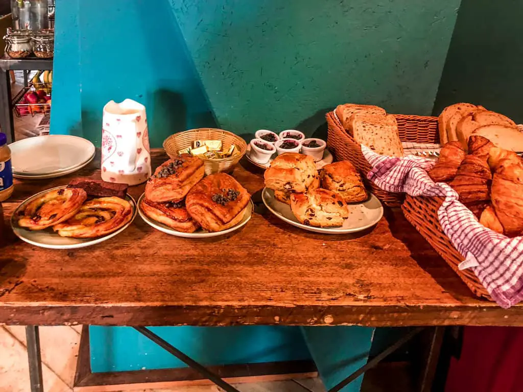 Pastry breakfast at the Nest in Galway