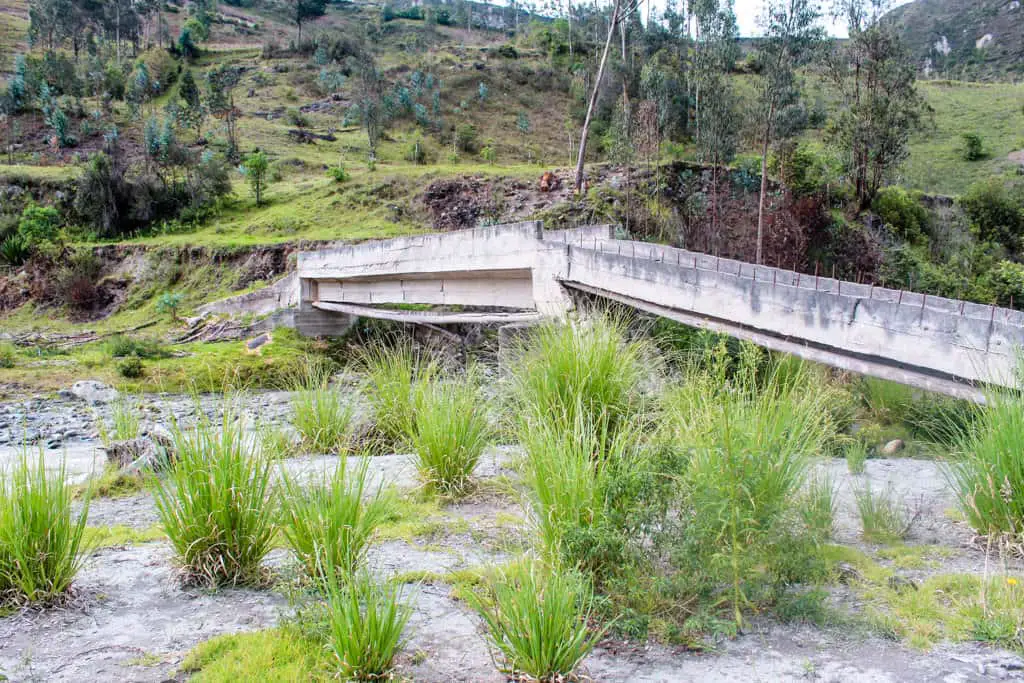 The bridge to cross the river