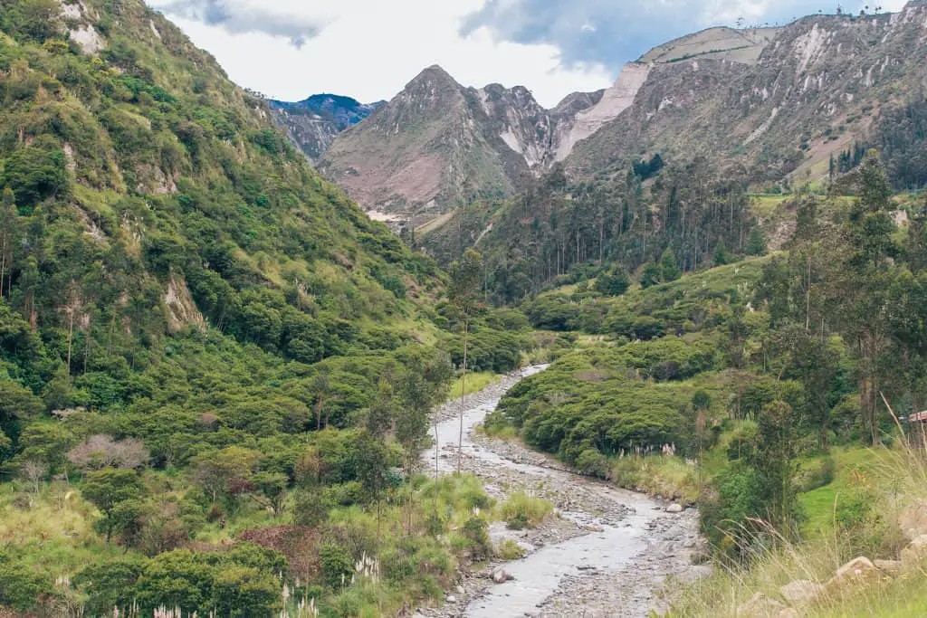 Scenery on Day 2 of the quilotoa trek