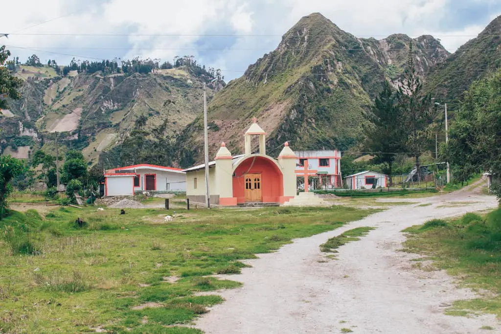 The village you'll come to just before a very steep climb back up!