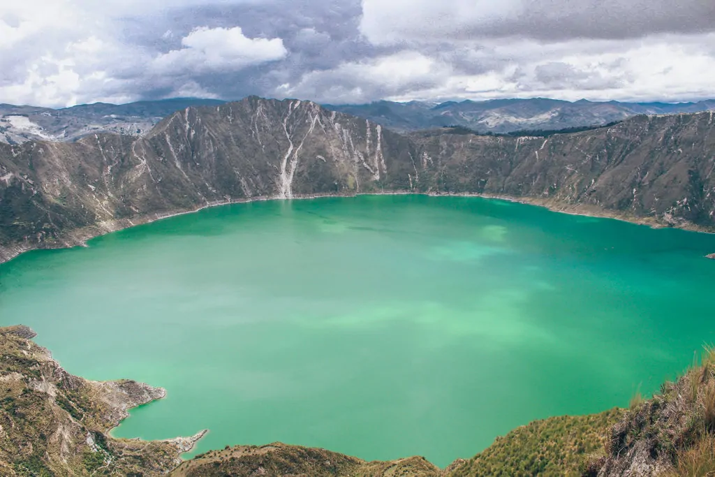 The Quilotoa Crater Lake