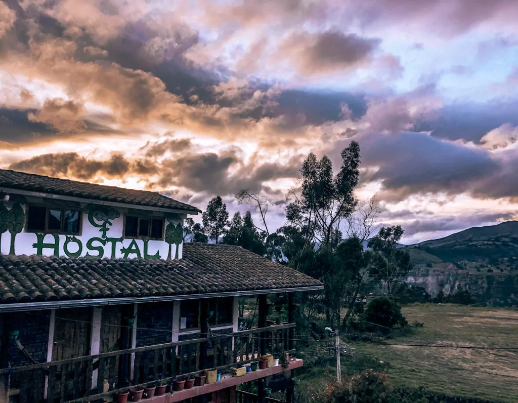 Sunsets at Hostel Cloud Forest on night 2