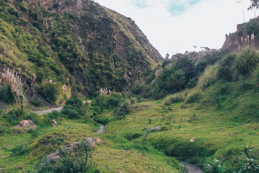 River bed in the valley