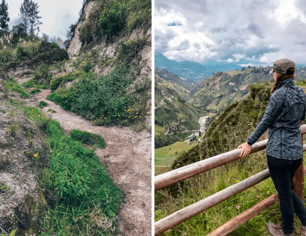 A very steep climb up resulted in sweeping views of the valley below