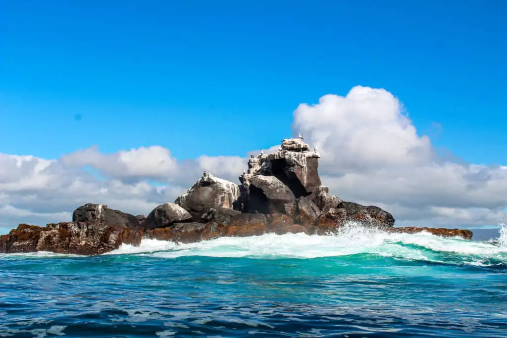 Lava Rock in the Middle of the Ocean