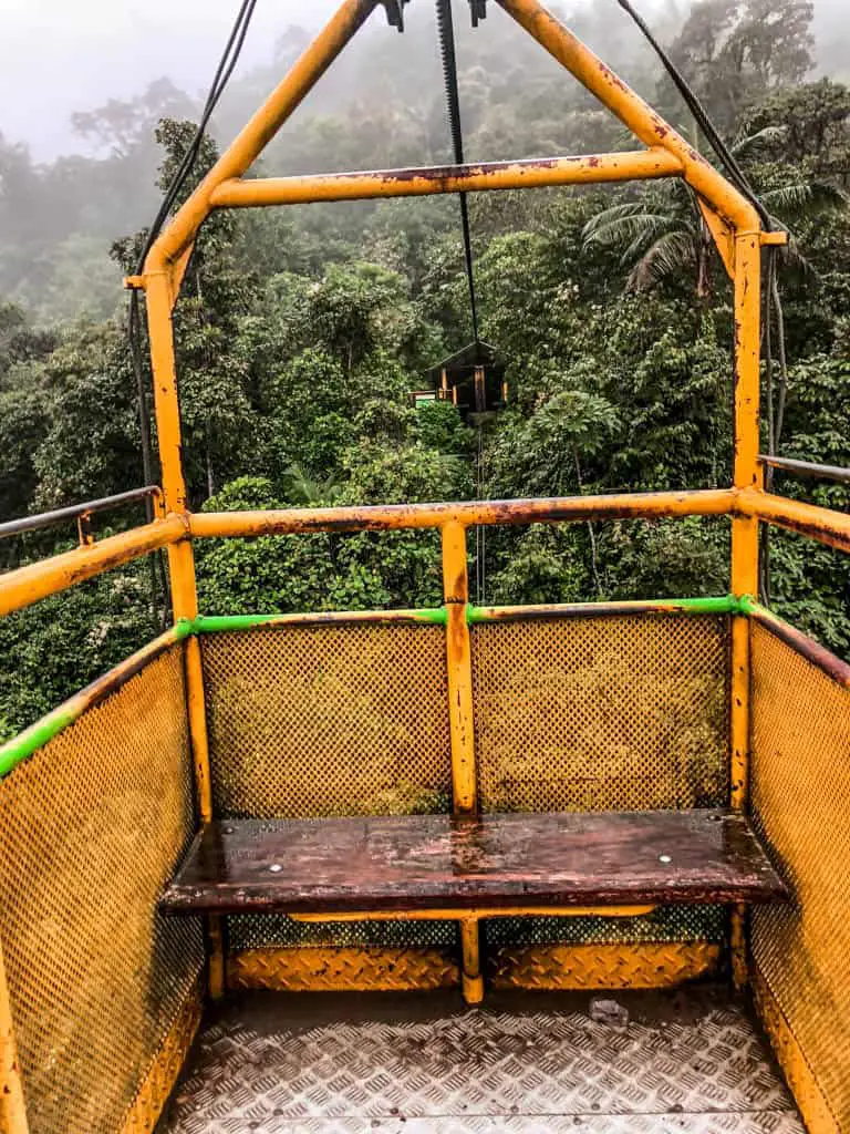 The Tarabita in Mindo Ecuador