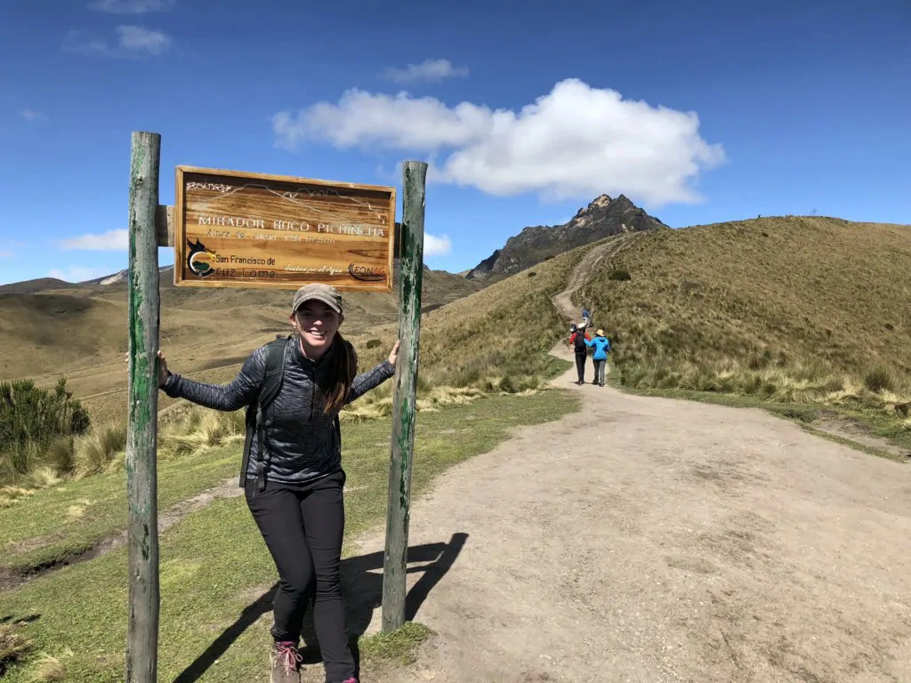 The beginning of the rucu pichincha hike