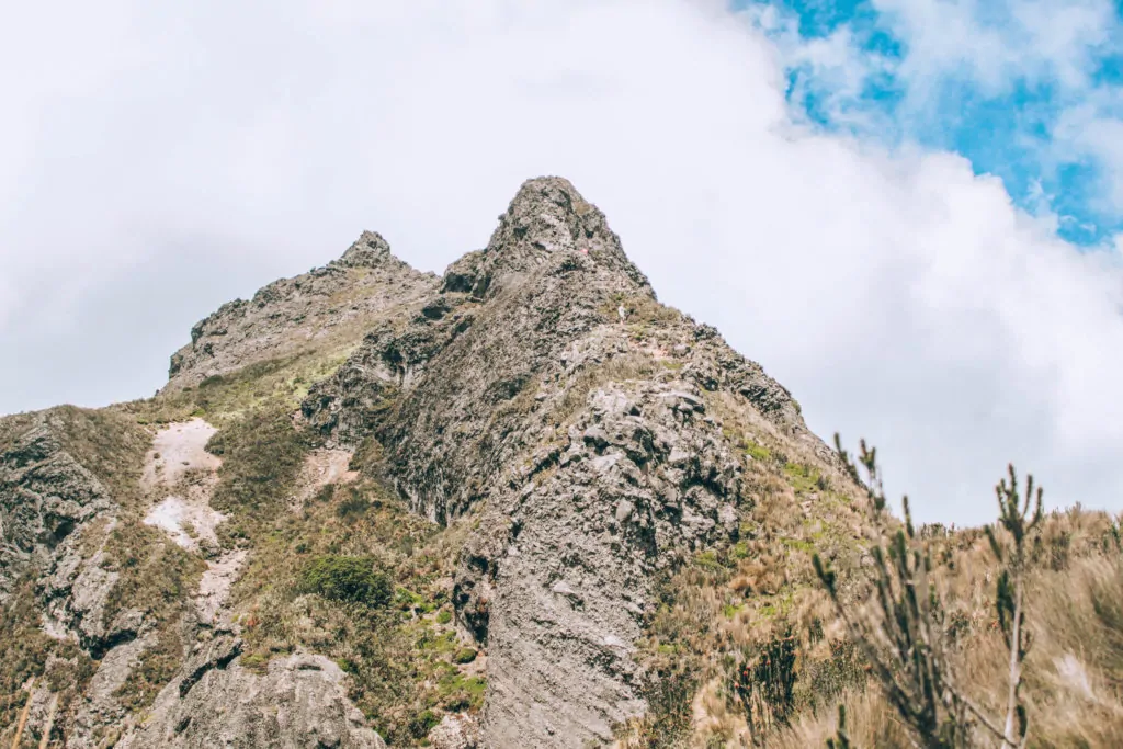 the Pichincha peak