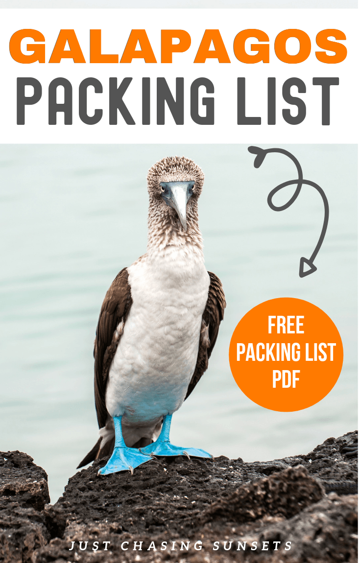 Packing list for the Galapagos Islands