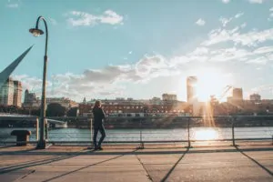 Sunset in Buenos Aires