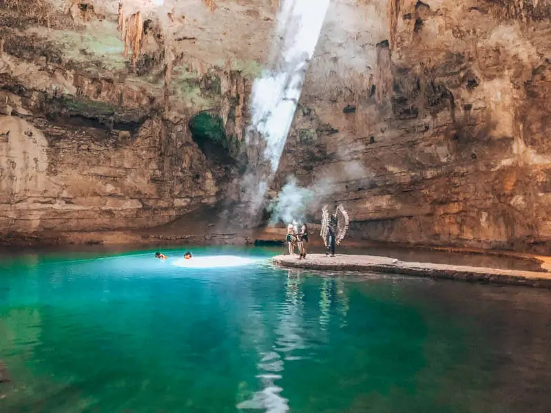 Suytun Cenote outside of Valladolid in Mexico.