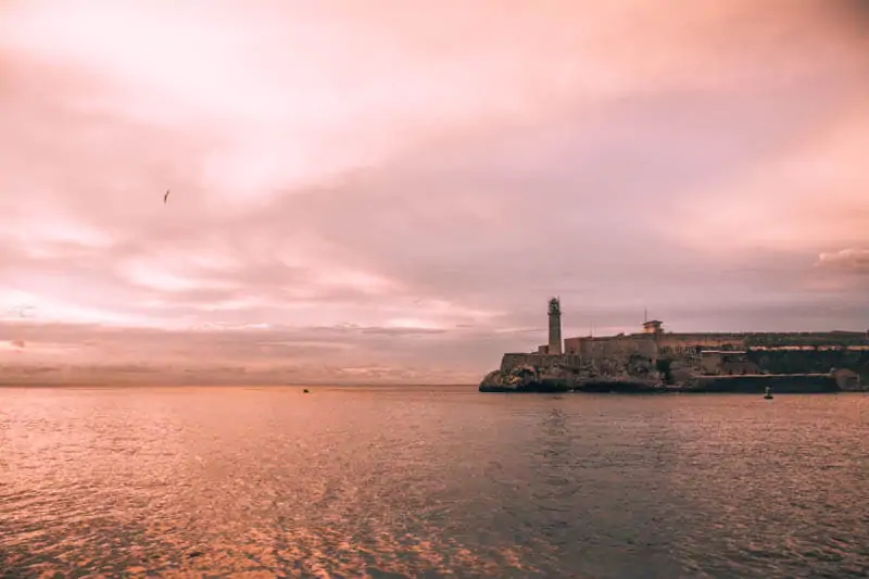 Sunset over the Fort in Havana