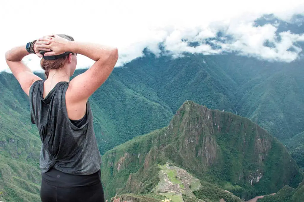 View of Machu Picchu from Machu Picchu Mountain