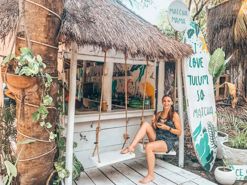 Matcha Ice Cream at Matcha Mama in Tulum