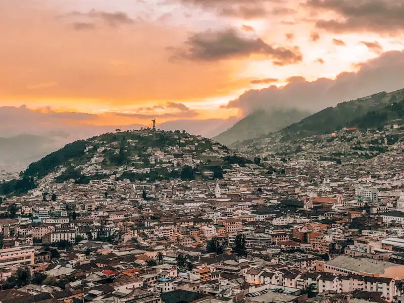 Quito Sunset from Itchimbia