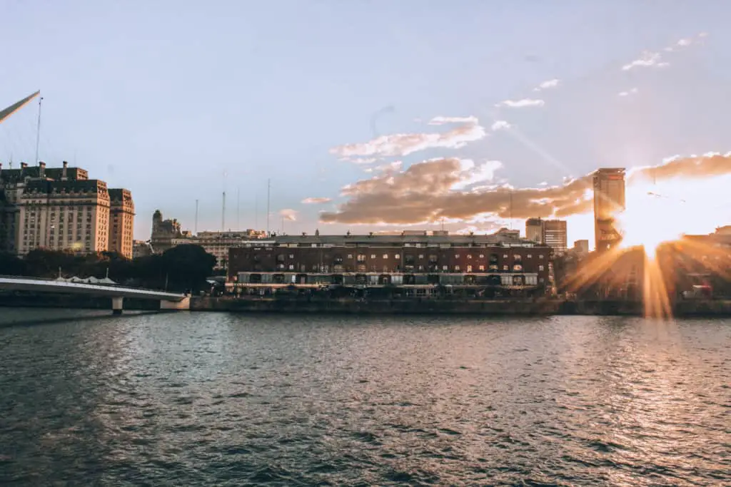 Sunset in Puerto Madero