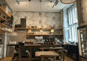 Coffee Counter at La Boheme Cafe in Prague