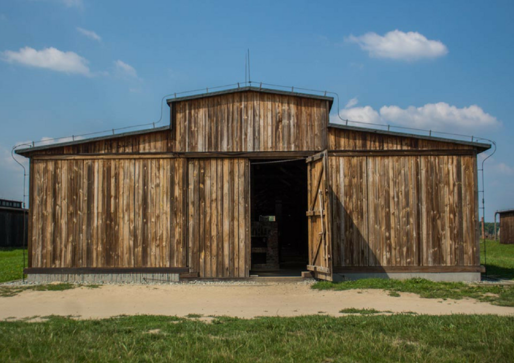 Stables-turned-barracks at birkenau