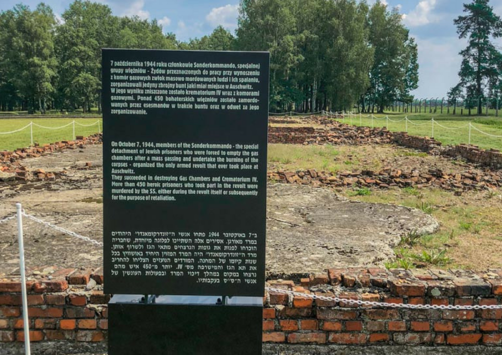 Gas Chamber blown up during Resistance