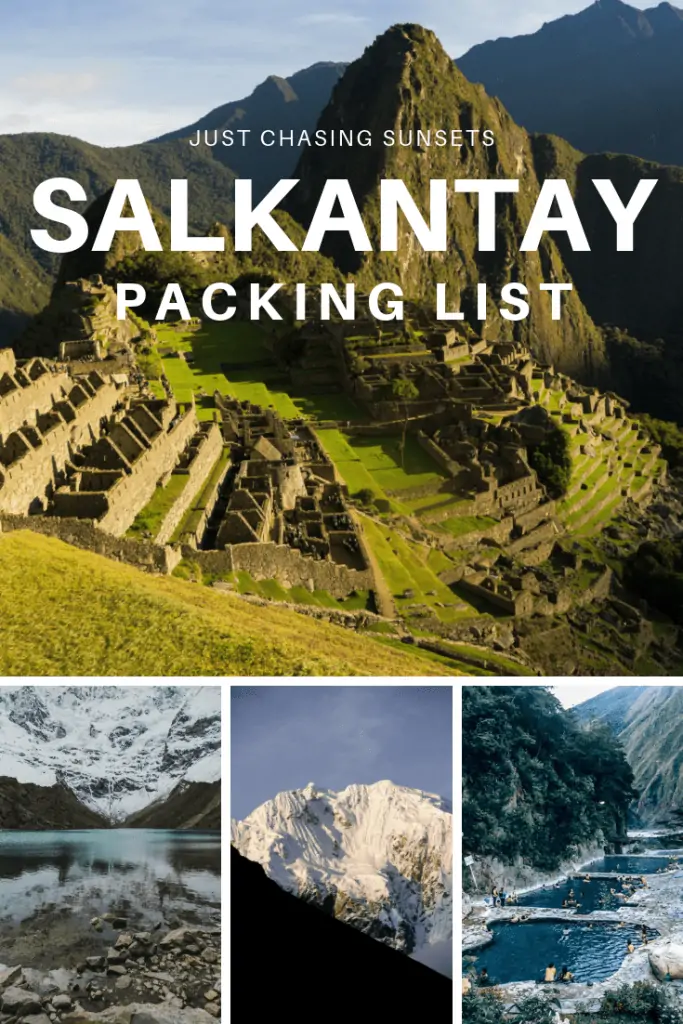 Salkantay Packing List