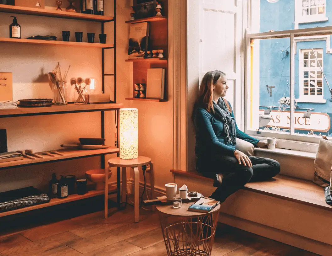 The coveted window seat at Coffeewerk + Press in Galway