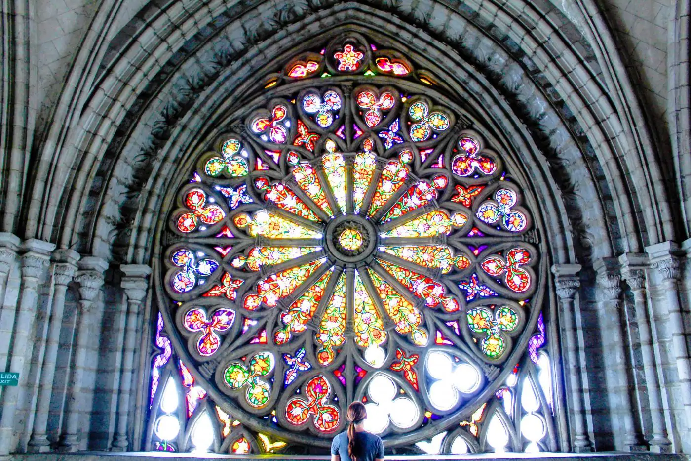 Stained Glass window in Basilica Nacional del Voto