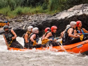 White water rafting the pastaza river