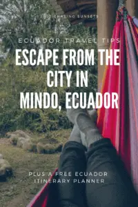 escape to mindo cloud forest