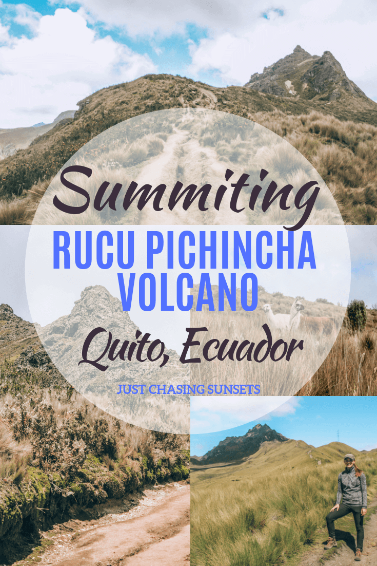 summiting rucu pichincha in ecuador