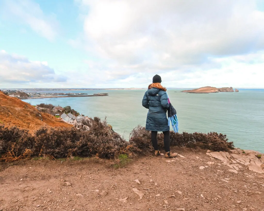 View of Ireland's eye on the Howth cliff walk