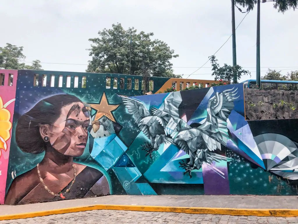 Street art in Barranco in Lima Peru