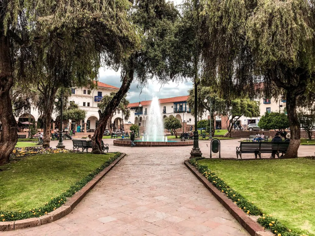 Plaza El Regocijo in Cusco Peru