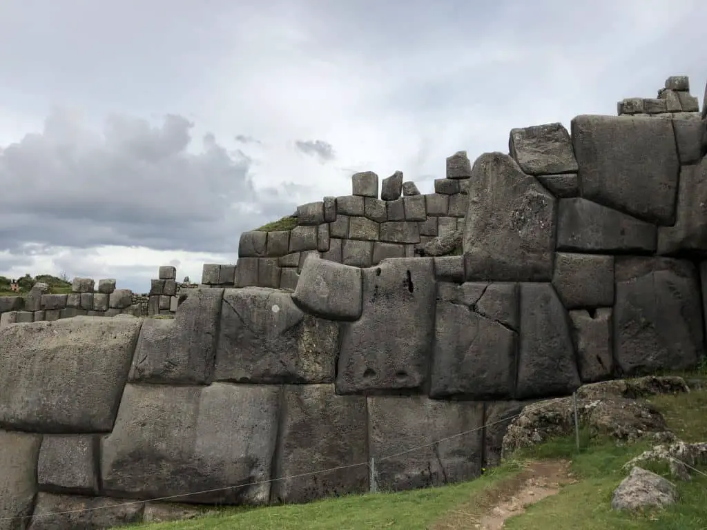 The stones of Saqsaywaman in Cusco Peru