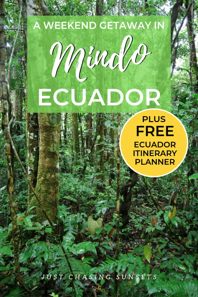 Travel to Mindo Cloud Forest in Ecuador for a relaxing weekend getaway from Quito, Ecuador.