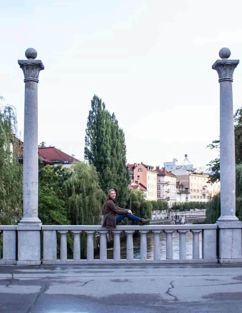 Cobblers bridge in Ljubljana