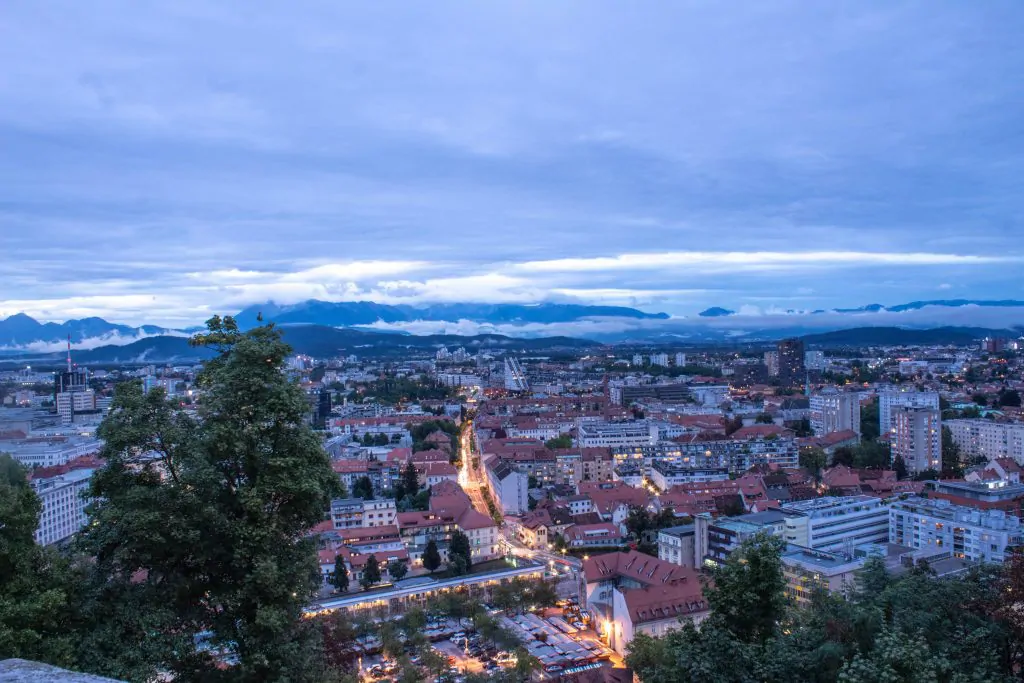 View of Ljubljana from the Castle