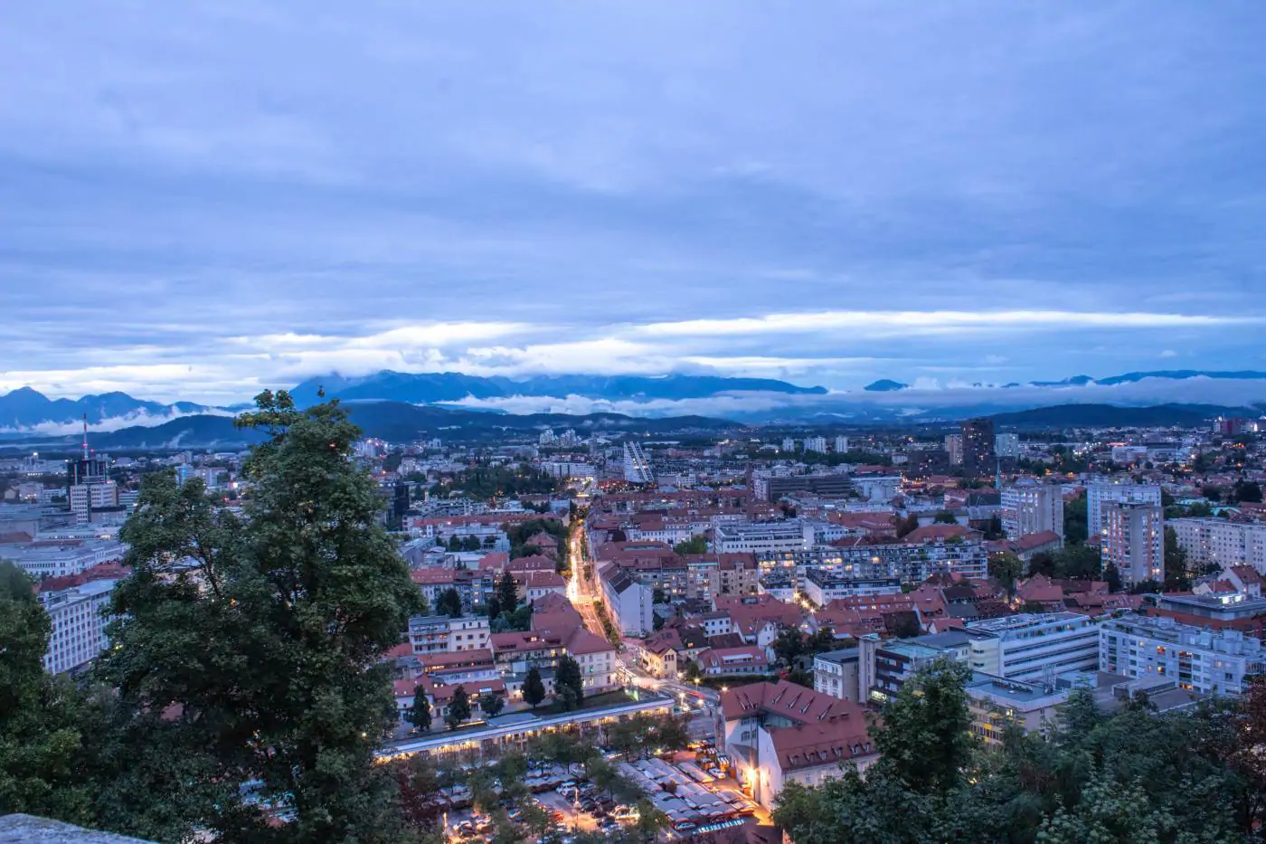 View of Ljubljana from the Castle