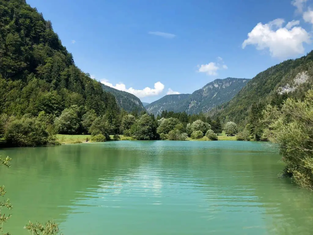 Small Lake Surrounded by the Julian Alps in Triglav National Park