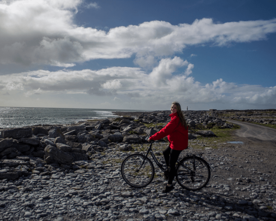 Getting in general activity with a bike ride on Inisheer Island, Ireland