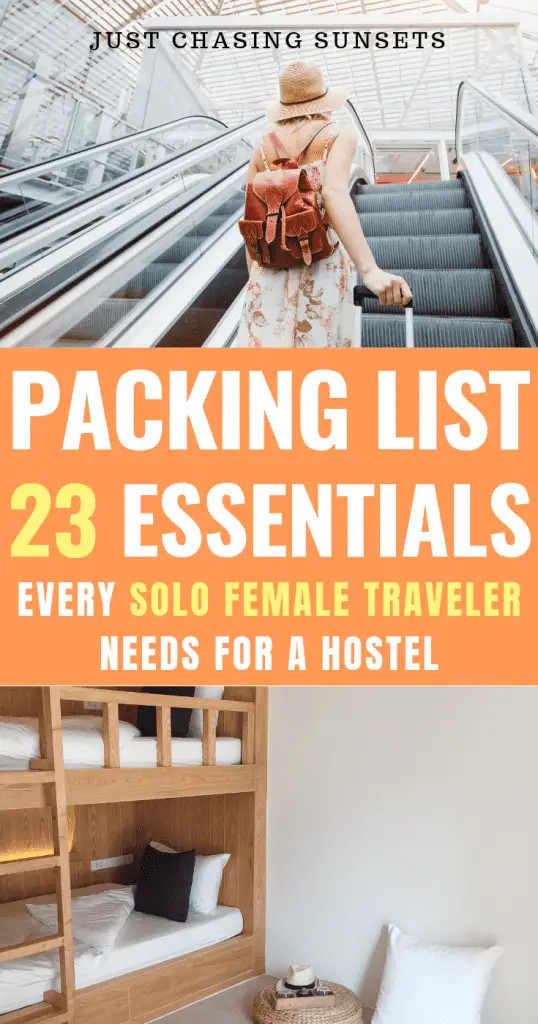 Packing list essentials for a hostel stay