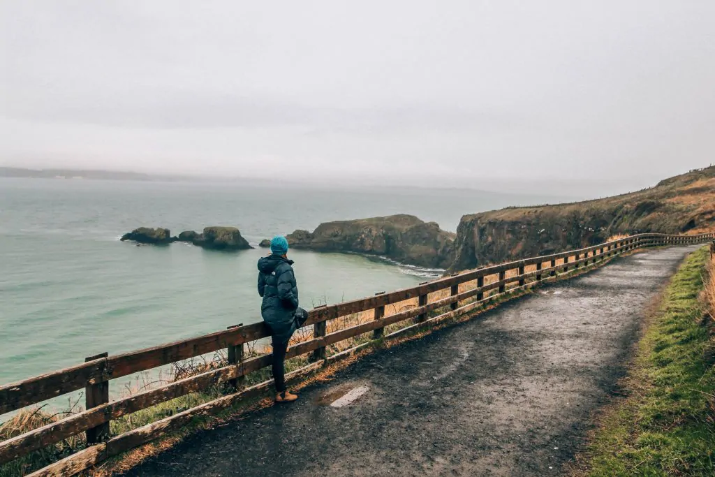 Me standing on walking path in Northern Ireland.