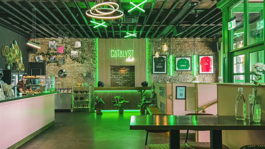 Catalyst Coffee interiors in Bray, Ireland.