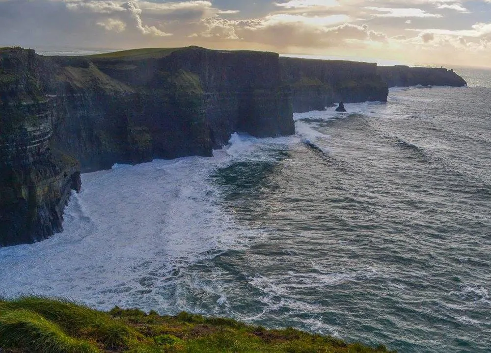 Cliffs of Moher in Clare County at Sunset