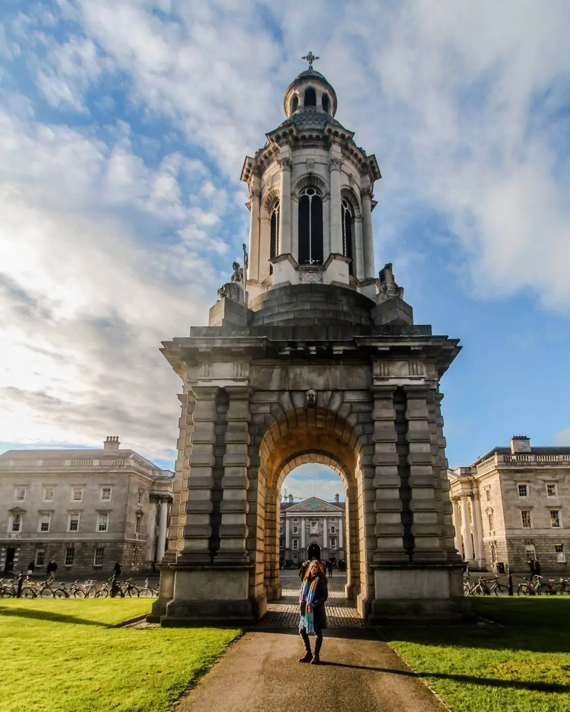exploring Iconic Trinity College as part of 7 day Ireland Itinerary
